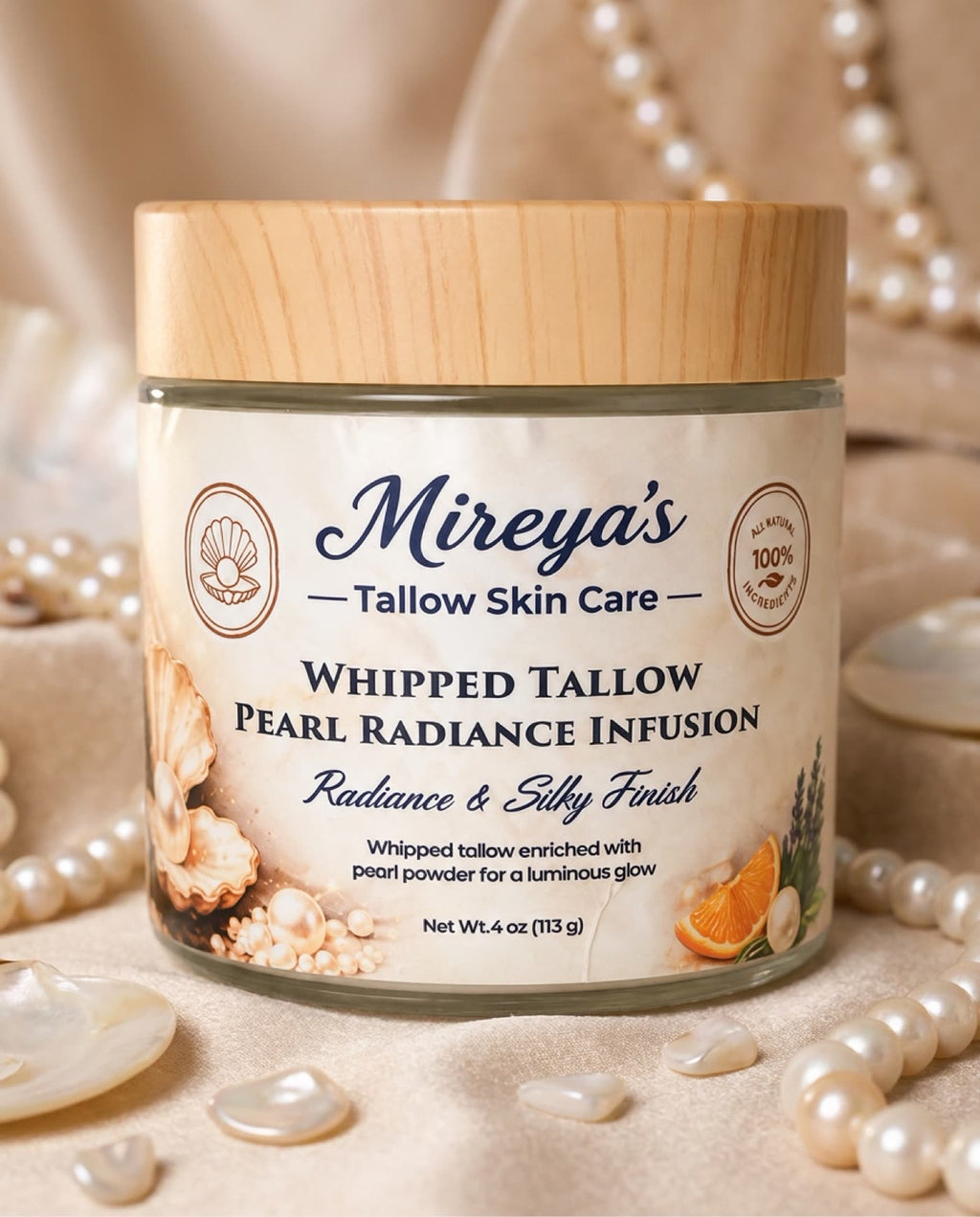 Pearl Radiance Infusion — Whipped Tallow Cream