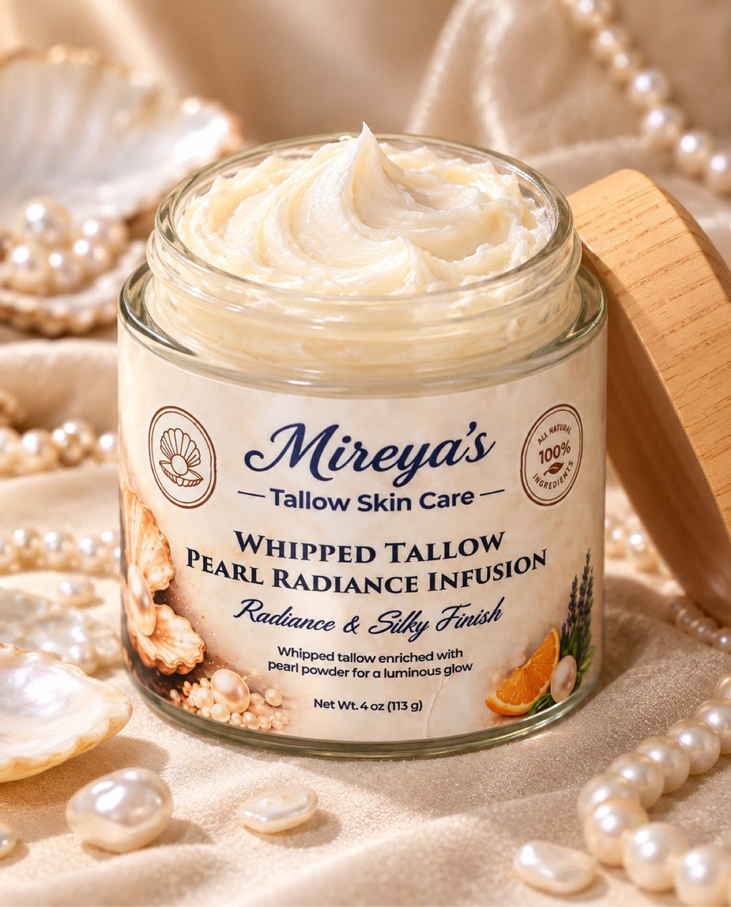 Pearl Radiance Infusion — Whipped Tallow Cream
